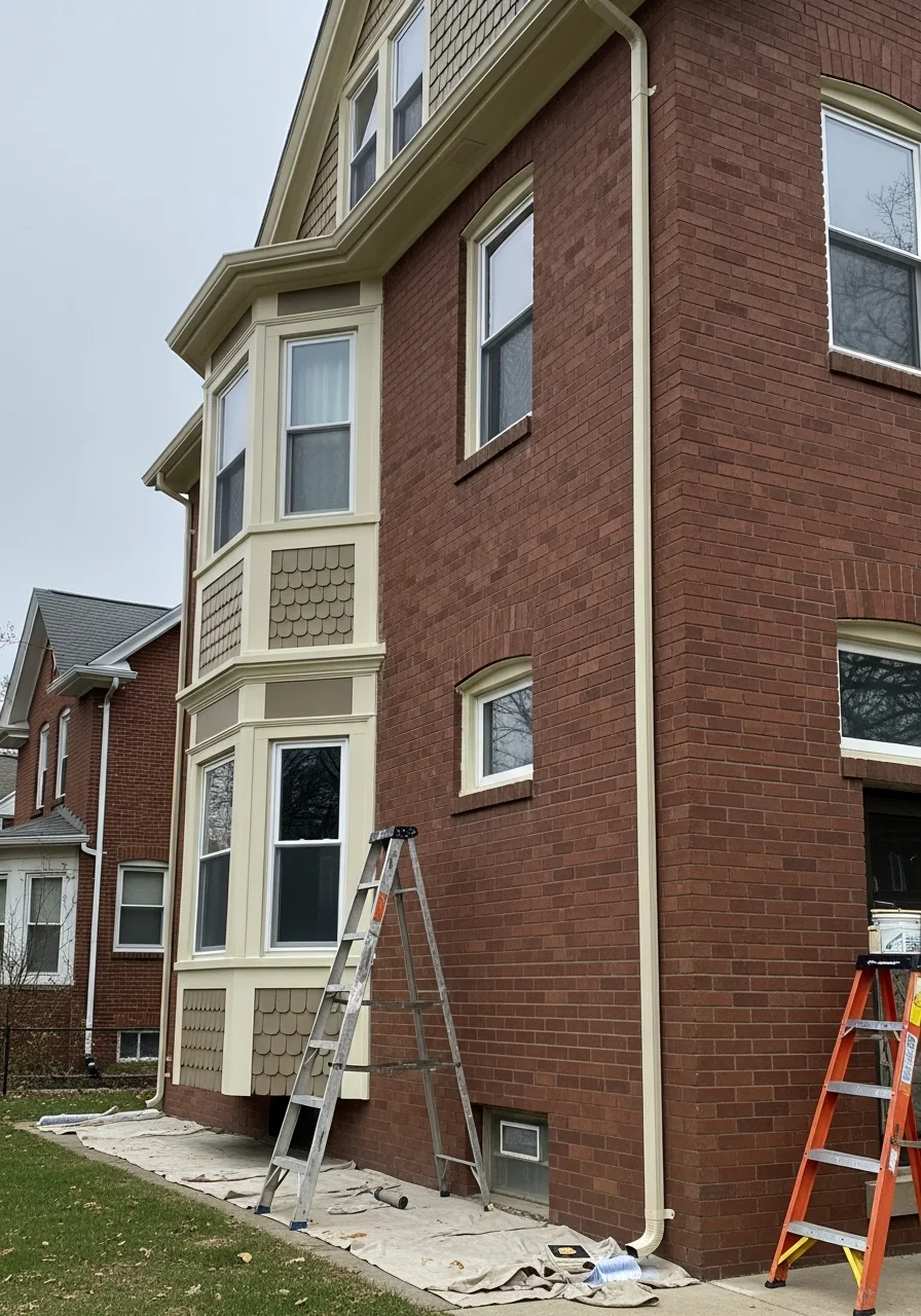 A homeowner in Akron standing confidently in front of their property.