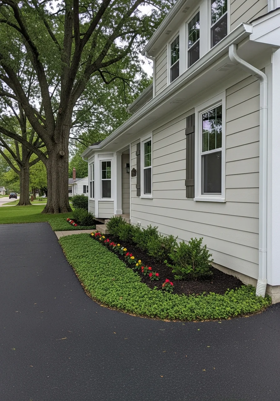 Professional exterior painting service on a residential home in Avon Lake