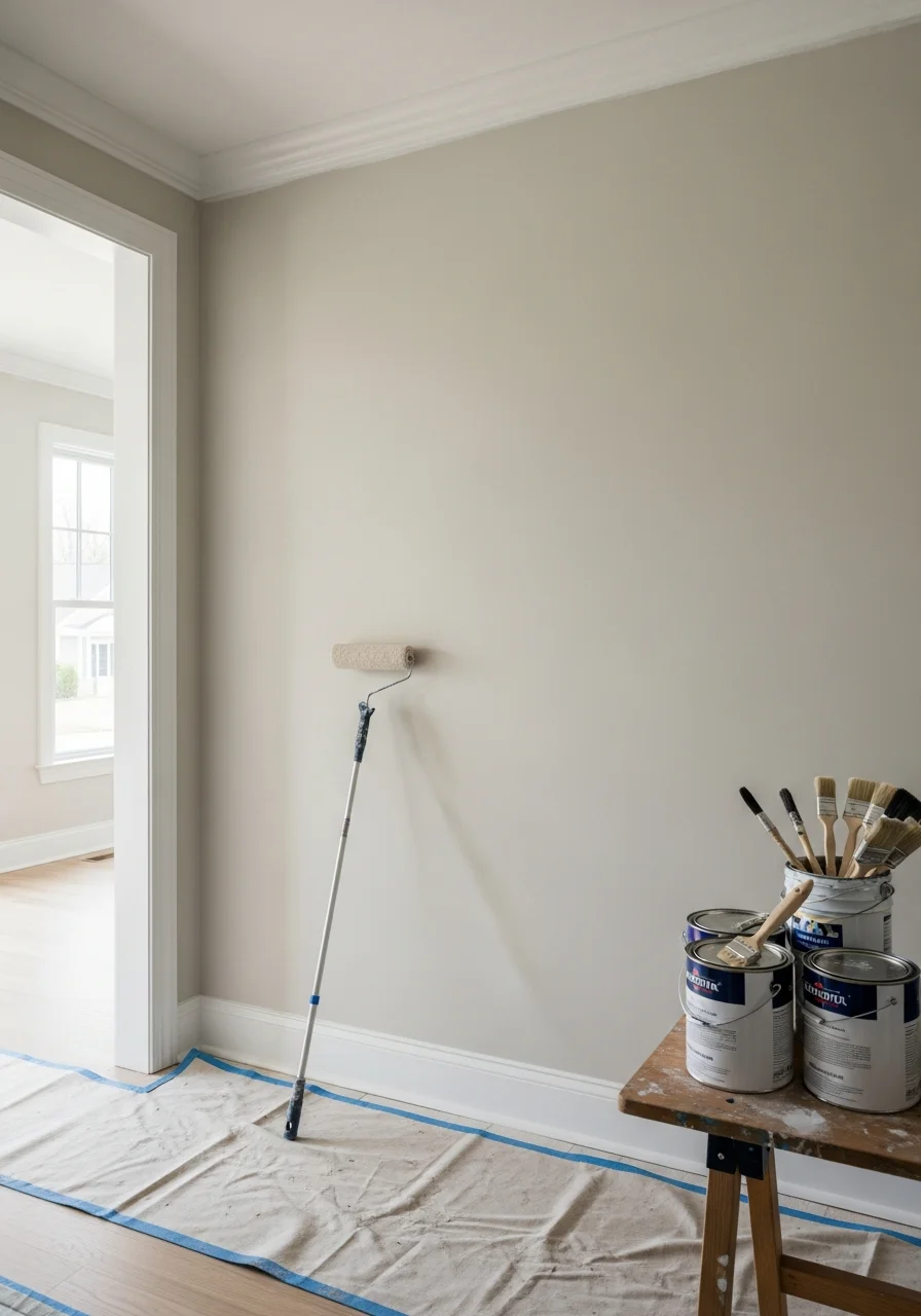 Interior room painting and drywall finishing services in Avon home